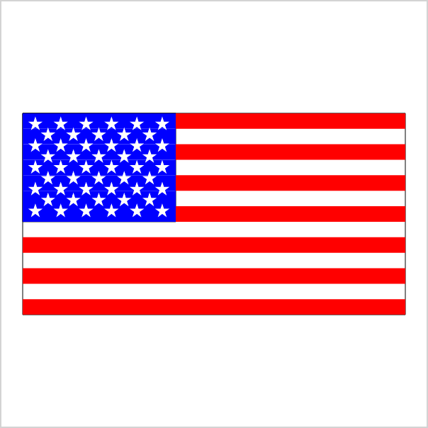 The US flag.